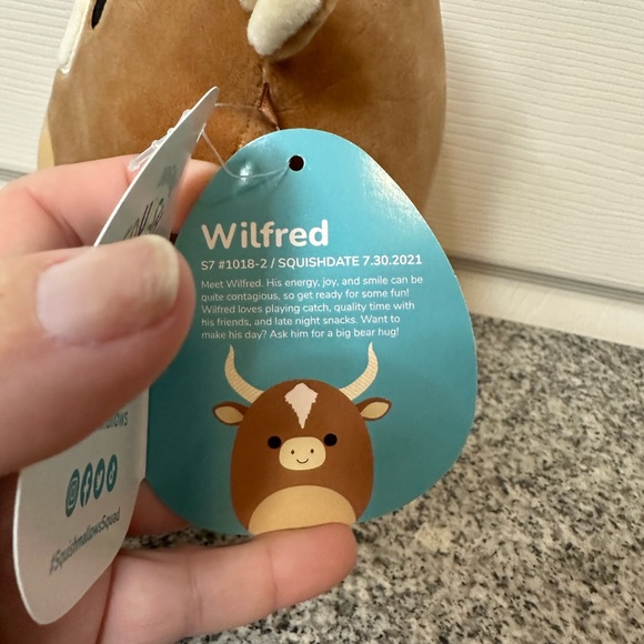 NWT 7” Wilfred the bull Squishmallow - Picture 4 of 4